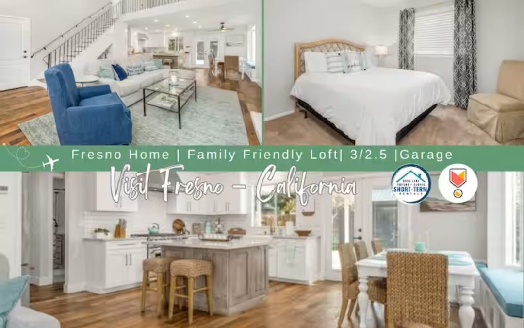 Fresno Home | Family Friendly Loft| 3/2.5 |Garage
