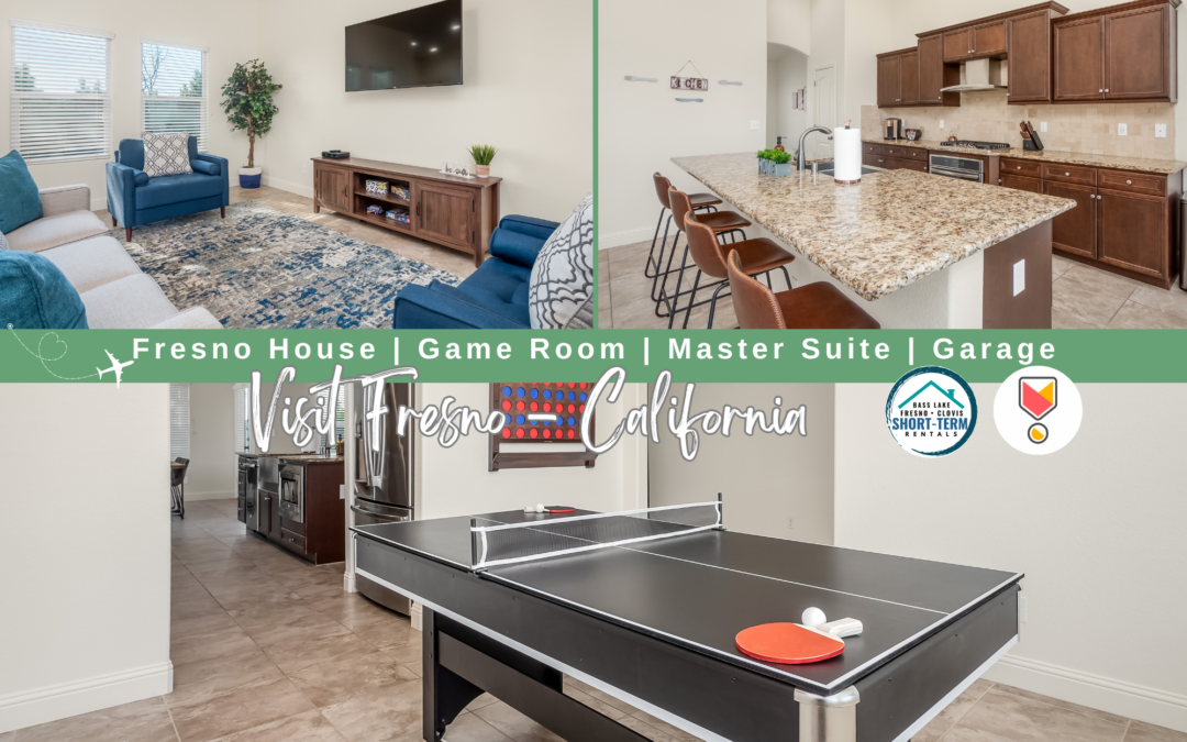 Fresno House | Game Room | Master Suite | Garage
