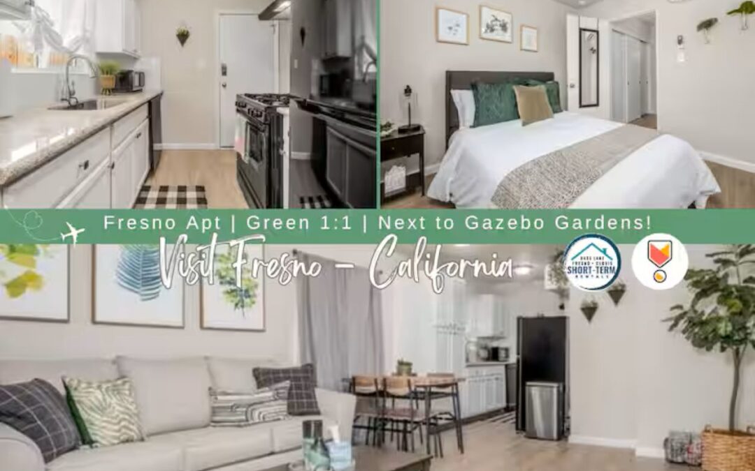 Fresno Apt | Green 1:1 | Next to Gazebo Gardens!