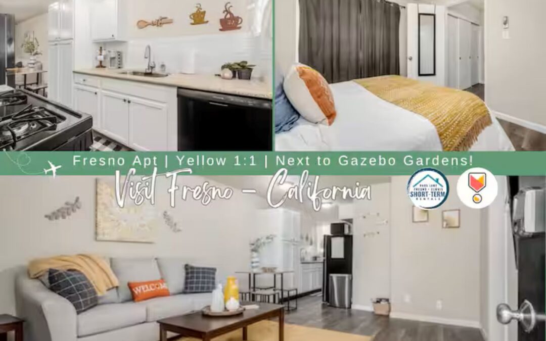 Fresno Apt | Yellow 1:1 | Next to Gazebo Gardens!