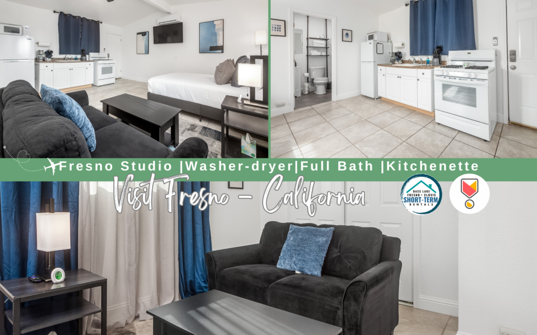 Fresno Studio | 1 Bed | Full Bath | Kitchenette