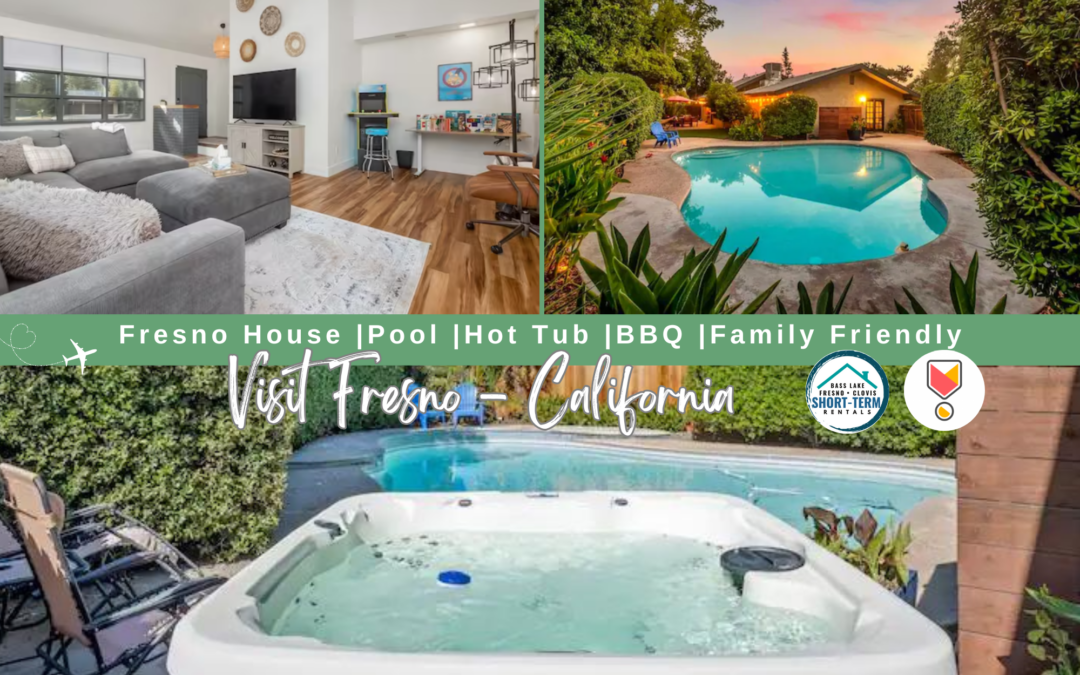 Fresno House|Pool|BBQ|Family Friendly Game Corner!