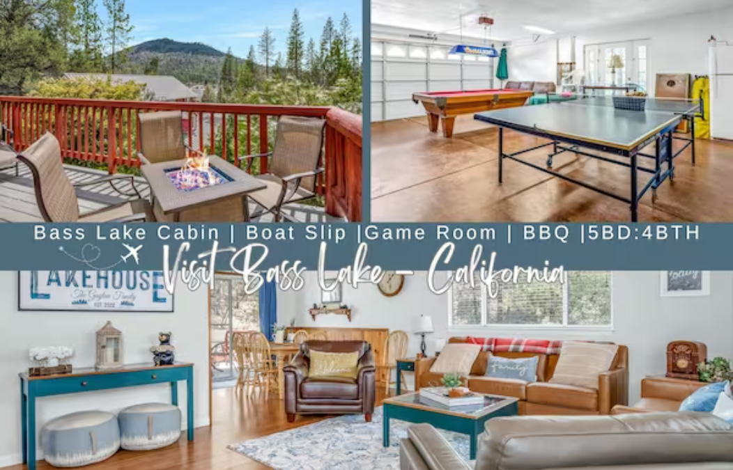 Bass Lake Cabin | Boat Slip |Game Room | BBQ |5:4!