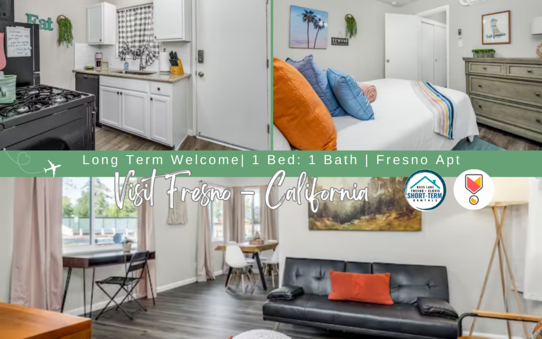 Long Term Welcome | 1 Bed: 1 Bath | Fresno Apt